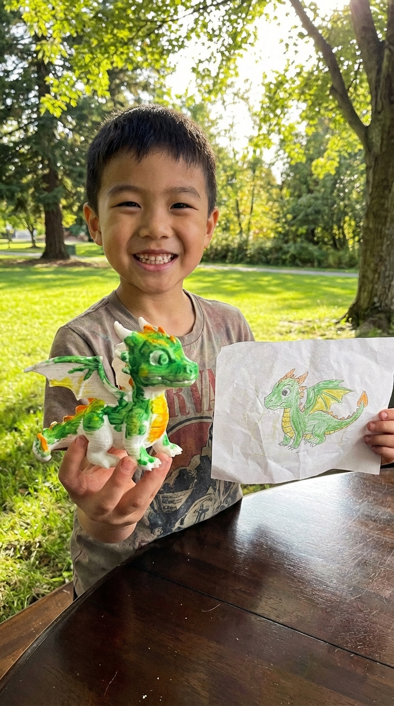 Drache Feuerblitz — Noah, 8 Jahre